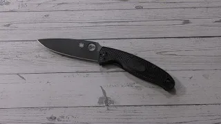 The Spyderco Resilience Linerlock Pocket Knife Black