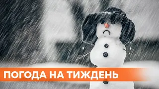 Мокрий сніг з дощем і потепління: прогноз погоди в Україні на тиждень