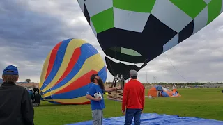 Radio controlled Hot Air Balloon event with Skyler, Balloon Fiesta Park, very cool and infomative