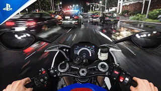 GTA 6 PlayStation 5 Graphics Level: 8k POV Ultra Realistic Motorbike Gameplay! *NEW 2022* GTA 5 Mod
