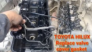 Toyota Hilux/Replace valve cover gasket #diyboymrbate