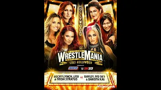 becky Lynch,Lita & trish stratus Vs Bayley,iyo sky & Dakota kai