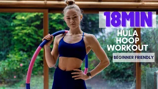 18min Hula Hoop workout // Beginner friendly // with music // no talking