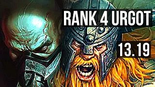 URGOT vs OLAF (TOP) | Rank 4 Urgot, 2.0M mastery, 900+ games, 5/1/3 | KR Grandmaster | 13.19