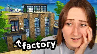 building a *renovated* factory in the sims