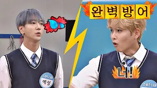 Successful Attack☞Ryeowook's ♨Perfect Defense♨ in Psychological Pointing Q&A Game(Knowing Bros 200)