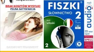 SZYBKA NAUKA WŁOSKIEGO - FISZKI audio - Słownictwo 2 - AudioBook, do słuchania w podróży, MP3