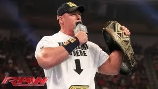 John Cena recalls Mark Henry's sneak attack: Raw, June 24, 2013