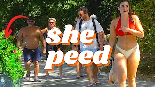 Ultimate bushman prank.(SHE PEED ON HERSELF) #funnyvideo #funny #comedy