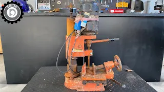 Complete Restoration Of Rusted Square Mortise Machine // Perfect Restore Skills!