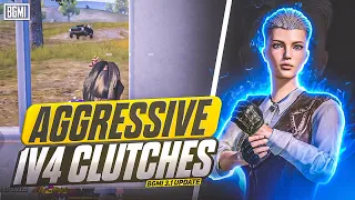 3.1 UPDATE AGGRESSIVE 1VS4 CLUTCHES🔥IPHONE 13 SMOOTH + EXTREME PUBGBGMI TEST 2024⚡️5 FINGER GAMEPLAY