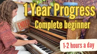 1 Year of Beginner Piano Progress