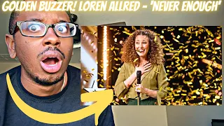 GOLDEN BUZZER! Loren Allred shines bright with ‘Never Enough’ | Auditions | BGT 2022 (REACTS ‼️‼️)