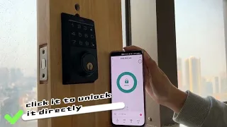 how does the arpha smart lock D100 connect to the mobile phone