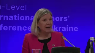 Ukraine will win this war and we will stand by your side! Magdalena Andersson tells Ukrainians!