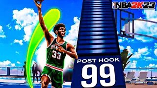 KAREEM ABDUL-JABBAR BUILD with 99 POST HOOK is OVERPOWERED (NBA 2K23)