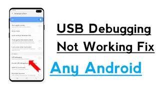 USB Debugging Not Working And Not Showing Problem Solve