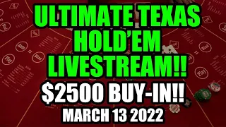 LIVE ULTIMATE TEXAS HOLD’EM! $500+ BETS! HUGE WINS!