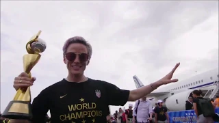 IG Stories USWNT arrives in USA this morning after winning the World Cup