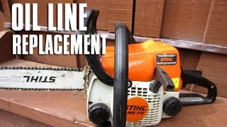 STIHL Chainsaw MS180/170 - 017/018 Oil Line Replacement