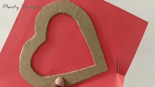 Heart Photo Frame Craft | DIY Picture Frame | Valentines Day Gifts for Him DIY Heart Photo frame