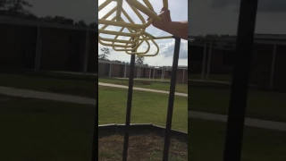 Mental kid falls off monkey bars and breaks his back