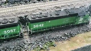 Cody's Trainz 02 - Custom Detailed Atlas HO Scale BN EMD GP40 2's - DCC Sound