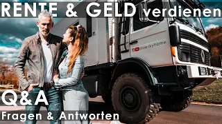 Q&A Rente und Geld verdienen? Leben im Expeditionsmobil | Vollzeit im Wohnmobil | VanLife