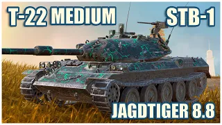 Jagdtiger 8.8 & T-22 Medium & STB-1 • RASEINIAI HEROES WoT Blitz