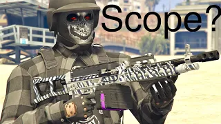 Why DONT TRYHARDS Use Scopes On COMBAT MG Gta 5 online