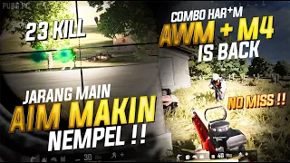 23 KILL !! JARANG MAIN TAPI AIM MAKIN NEMPEL + DI KASIH AWM M4 !! PUBG STEAM/PC