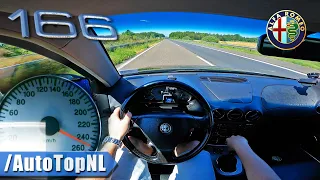 ALFA ROMEO 166 3.0 V6 TOP SPEED on AUTOBAHN by AutoTopNL