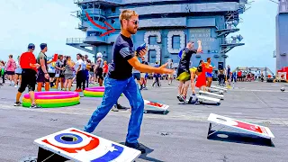 This Is HOW US Navy Sailors Spent Their Off Time ON An Aircraft Carrier