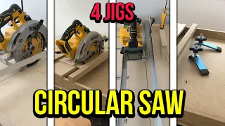 4 DiY Circular Saw Track Saw Jigs | Woodworking