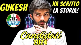 La Più Grande Vittoria di Gukesh! Matto Forzato in 10 | Candidati 2024