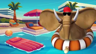 Gazoon | Elephant In The Pool | Jungle Book Diaries | Funny Animal Cartoon For Kids