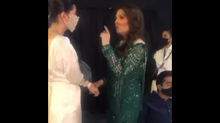 Mahira khan and resham spotted at the backstage of geo LSA'2021#mahirakhan#luxstyleawards2021