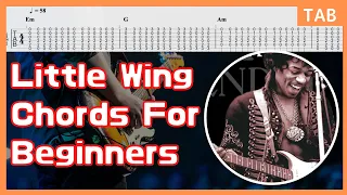 Little Wing Chords For Beginners With Tabs / Jimi Hendrix / Blues Guitar Lesson