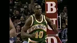 Shawn Kemp in Detroit (1995) - 6 Dunks!