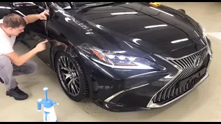 Lexus ES. Мягкая полировка + керамические покрытие ServFaces. Студия ATDetailing в Москве