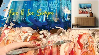 Stunning Fire and Ice Swipe | Classic swipes inspired by “Classic Artists!”