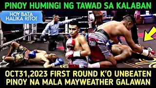 UNBEATEN PINOY HUMINGI NG TAWAD SA KALABAN FIRST ROUND KNOCKOUT