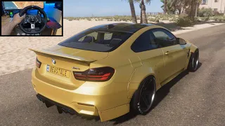 800hp - BMW M4 Coupe - Forza Horizon 5 (Steering Wheel) Gameplay