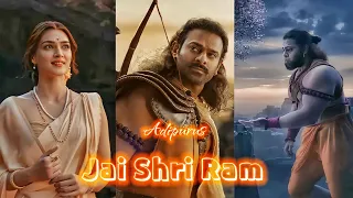 Jai Shree Ram Song 🙏 | Lyrics Whatsapp Status 🔥| Adipurush | Ajay-Atul ✨ Manoj M | Prabhas | Kriti S