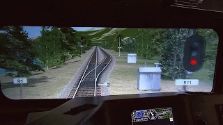 Inside a Canadian Pacific Railway simulator