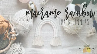 DIY Macrame Rainbow | Easy Macrame Rainbow | DIY Rainbow