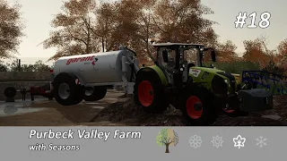 NEW SLURRY SPREADER - Farming Simulator 19 - Purbeck Valley Farm - Seasons - Timelapse Episode 18