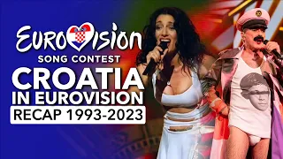 🇭🇷 Croatia in Eurovision Song Contest (1993 - 2023 | RECAP Hrvatska na Euroviziji)