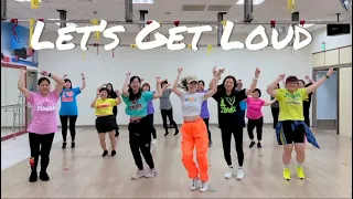 Let’s get loud - Jlo | choreo by Heidi | Zumba Fitness | easy dance steps | Latino pop
