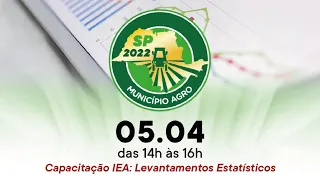 Capacitação IEA: Levantamentos Estatísticos